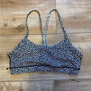 Lululemon Athletica Monochrome Patterned Sports Bra